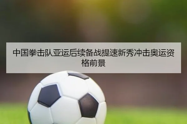 中国拳击队亚运后续备战提速新秀冲击奥运资格前景
